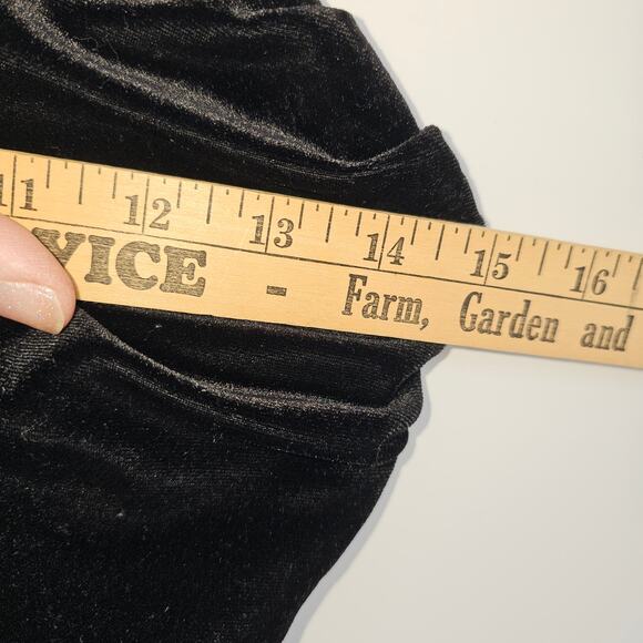 NWT Express Body Contour Black Velvet Strapless Sweetheart Ruched 2 Pc Skirt Set - Picture 15 of 16